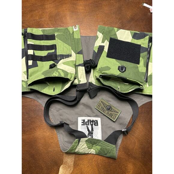 2018 Japan Bape Autumn/Winter Season Splinter Camo Military Vest Bag Olive Drab - Picture 11 of 16